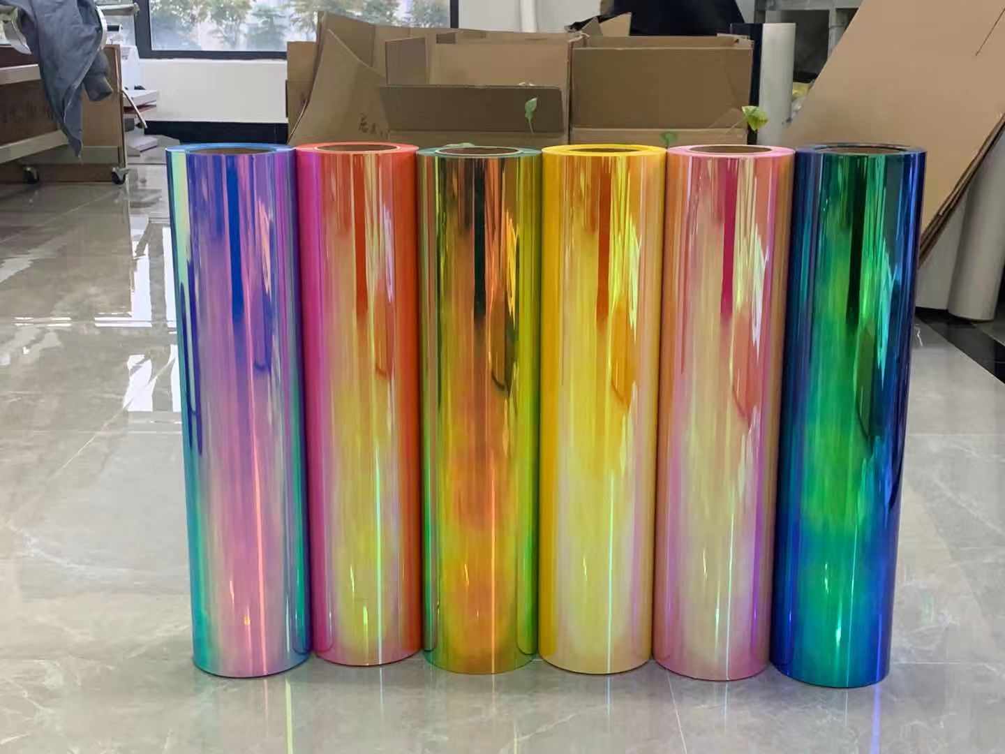 Cutable de transferência de calor de calor de holograma fácil Flex para roupas
