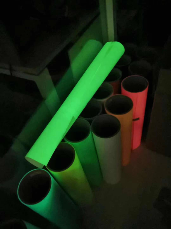 Brilho fácil de ervas daninhas no escuro luminoso transferência de calor vinil foto luminescente PU flex para vestuário