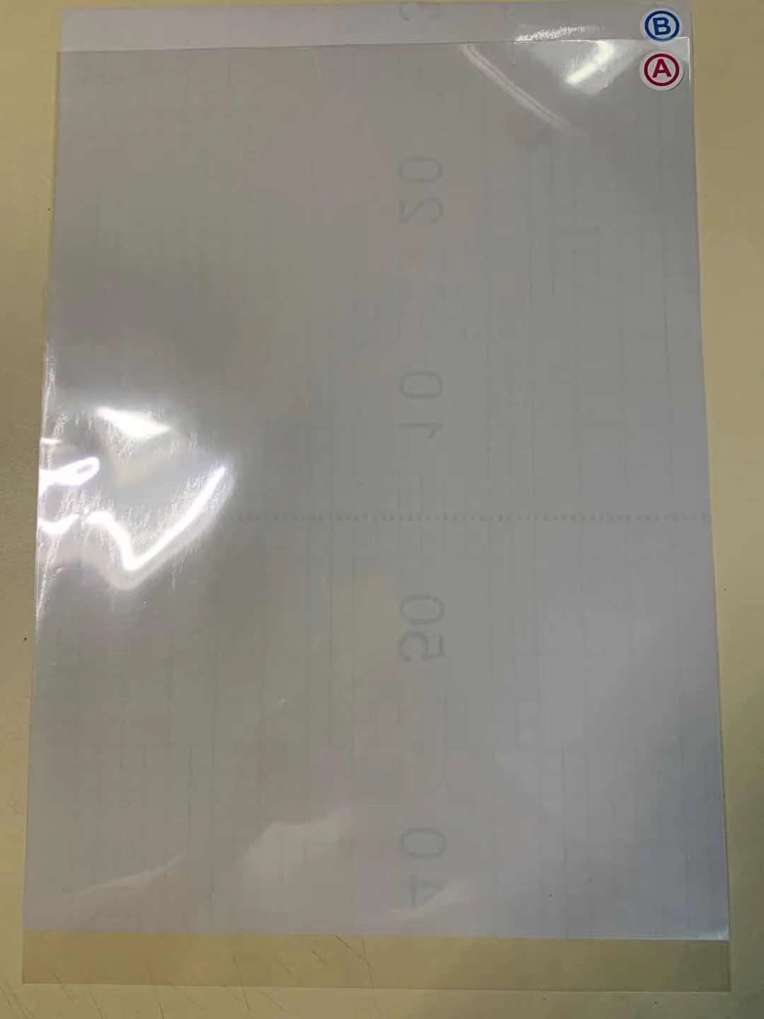 Filme UV DTF tamanho A3/A2 (conjunto de filmes A e B) UV DTF Transferência a frio/quente Filme mágico-rótulo de cristal UV para solução de transferência UV